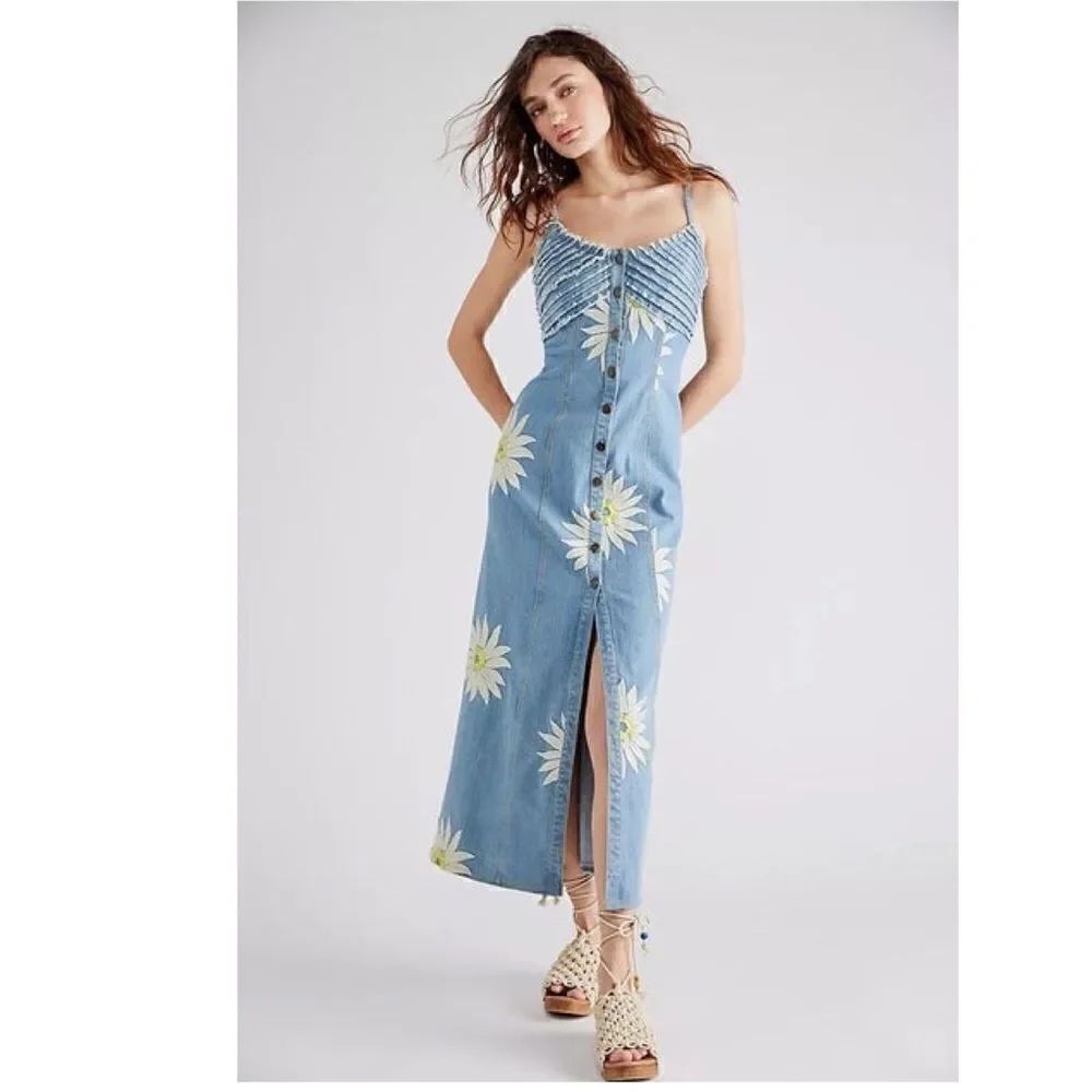 New Free People Maisie Midi Dress